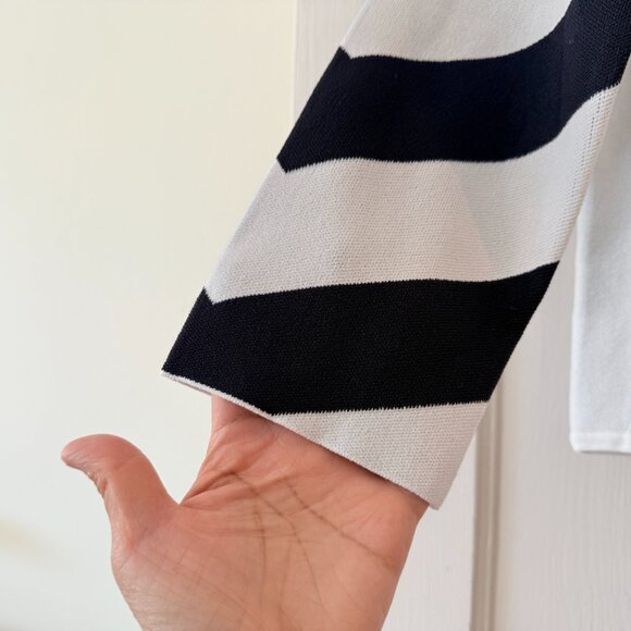 Ann Taylor | Mixed Stripe Sweater Jacket - Picture 3 of 9